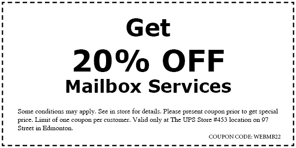 20 percent off mailbox services