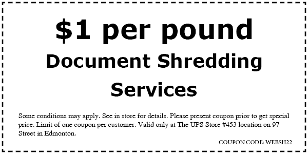 1 Dollar per pound shredding services