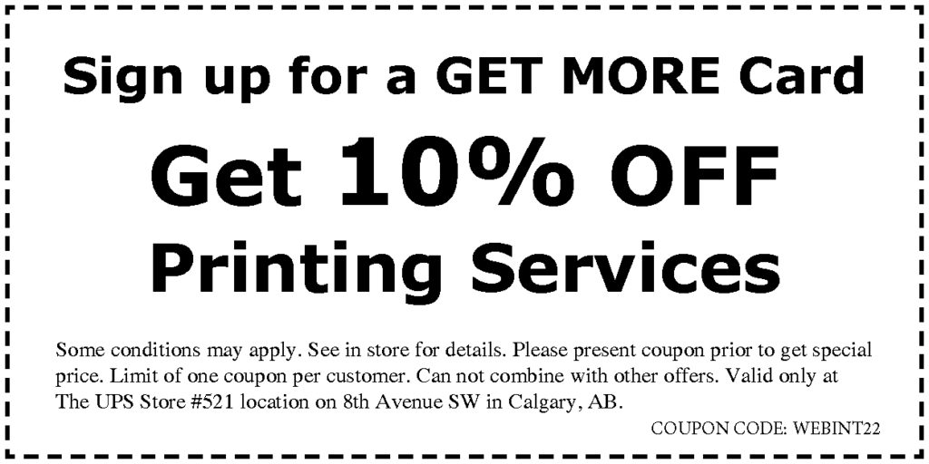 10% off printing services