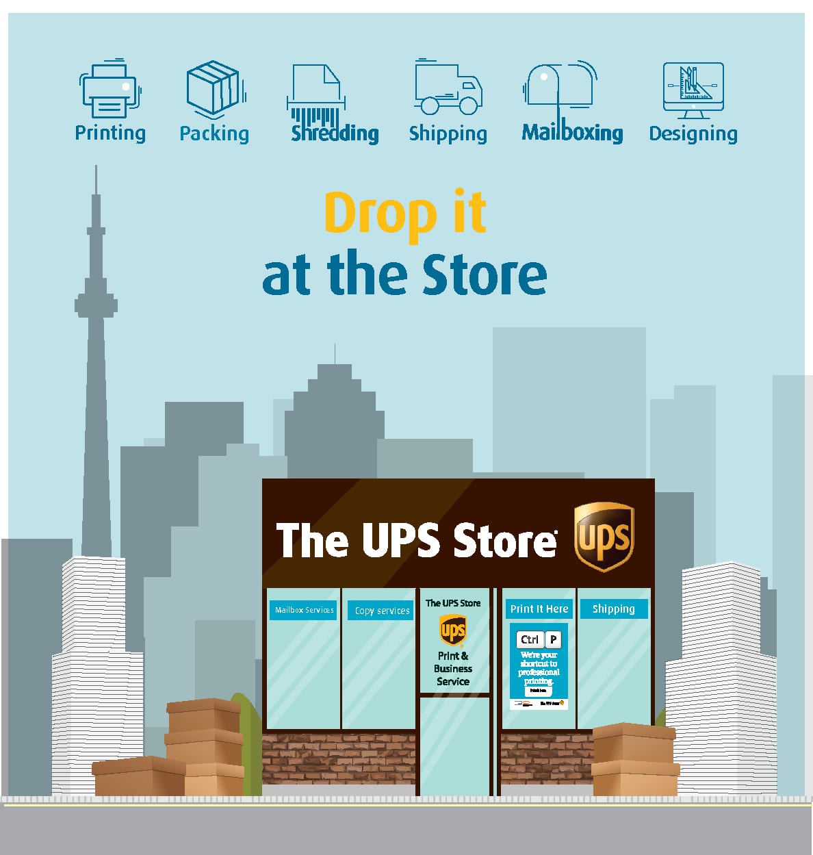 safe and secure shredding at The UPS Store Aurora Ontario