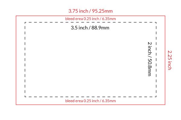 Standard Business Card Size Template