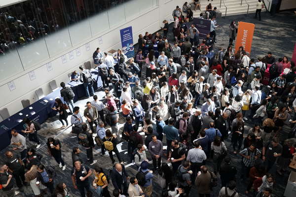 crowd of people in room